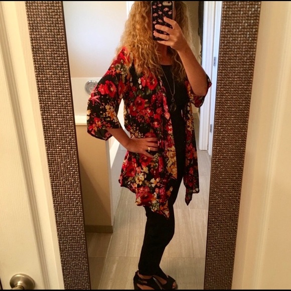 Multi Color Kimono Blouse - Picture 7 of 7